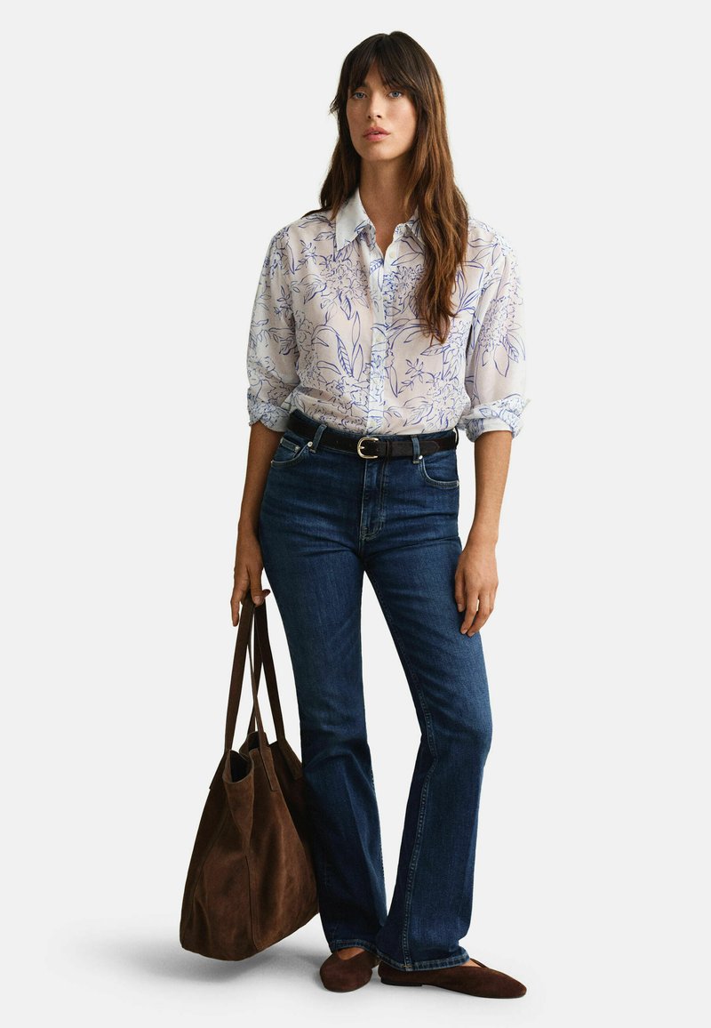 GANT FLORAL - Košilová halenka - white