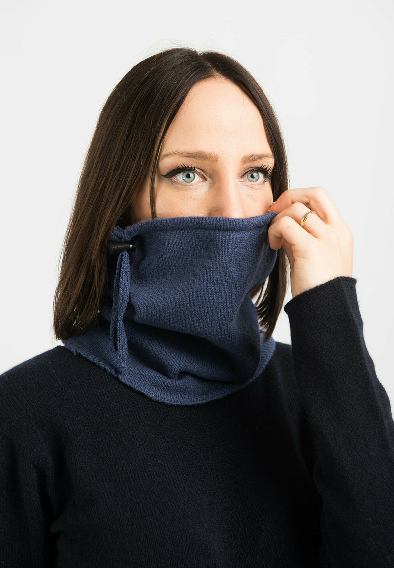 Dalle Piane Cashmere Kruhová šála - denim