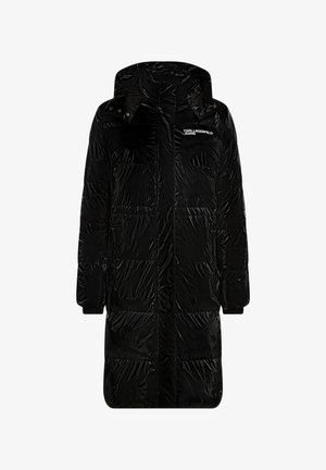Karl Lagerfeld Jeans, KLJ LONG SHINY PUFFER - Χειμωνιάτικο παλτό - black