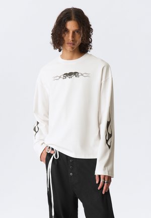 Majica z dolgimi rokavi - off-white