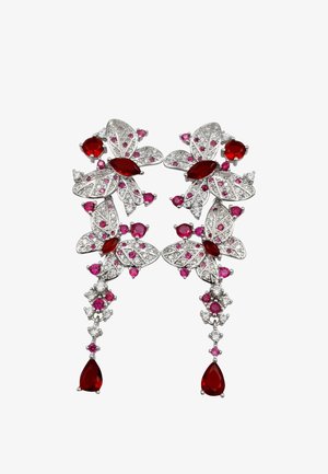 HEBE JEWELS MULTIPLE BUTTERFLIES - Orecchini - rot weiss