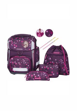 ERGOLITE SET 8-TEILIG - Cartable d'école - dark red