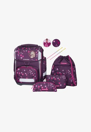 Schneiders ERGOLITE SET 8-TEILIG - Schulranzen - dark red