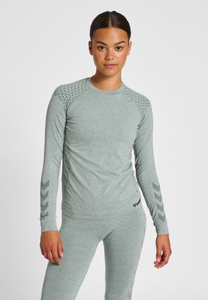 SEAMLESS - Long sleeved top - north atlantic melange