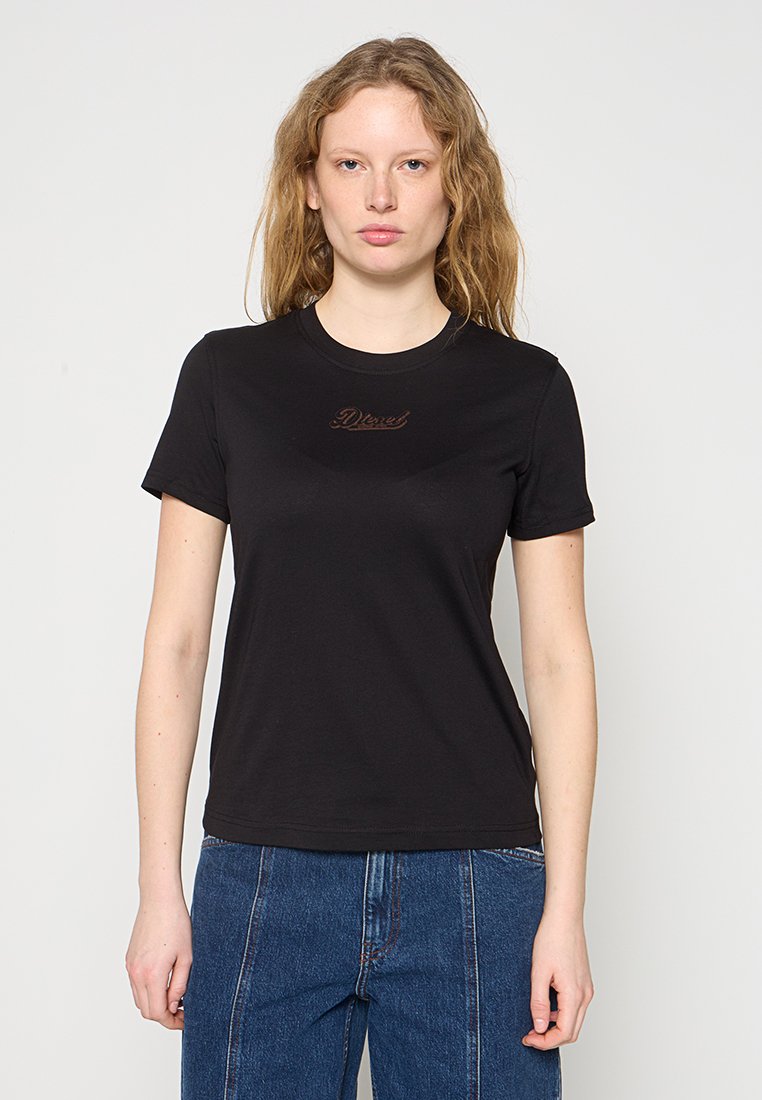 Diesel T-shirt print antraciet