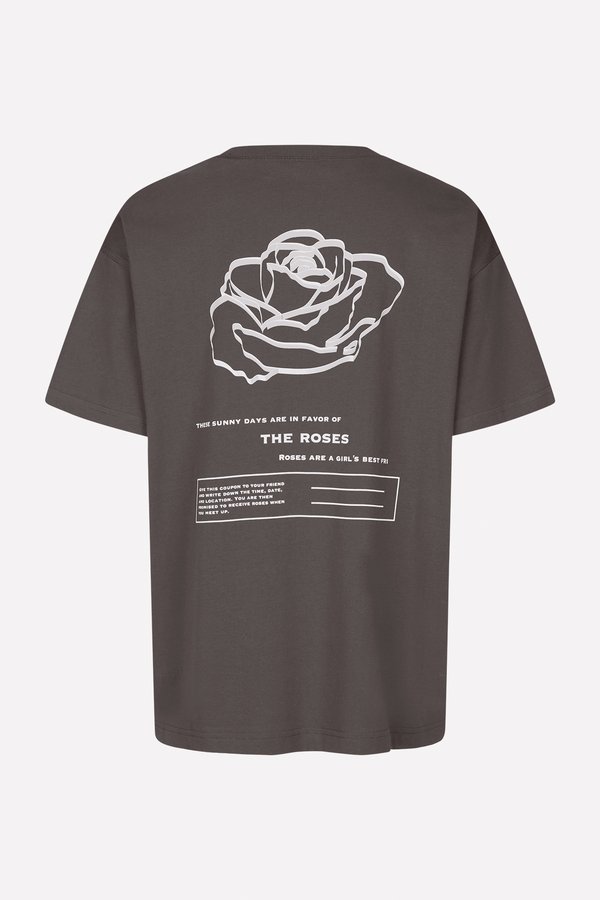 ENKULLA TEE - Print T-shirt - asphalt2