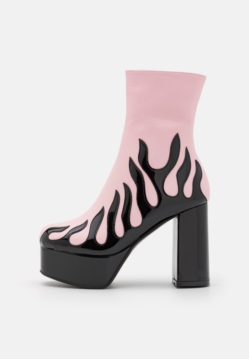 Lamoda Korte laarzen donkerroze Lamoda Korte laarzen donkerroze