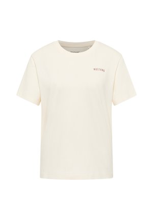 Mustang, Print T-shirt - weiß