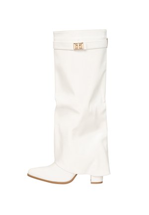 Salinyang, Bottes de cowboy / motard - weiß