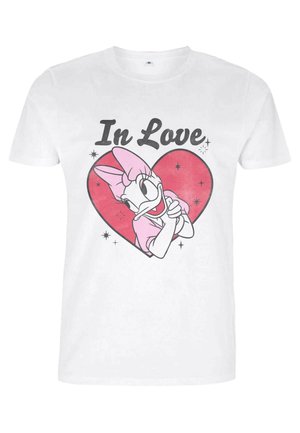 Disney MICKEY CLASSIC IN LOVE DAISY - T-shirt z nadrukiem