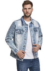Southpole SOUTHPOLE HERREN BIKER TRUCKER JACKET - Chaqueta vaquera - blue