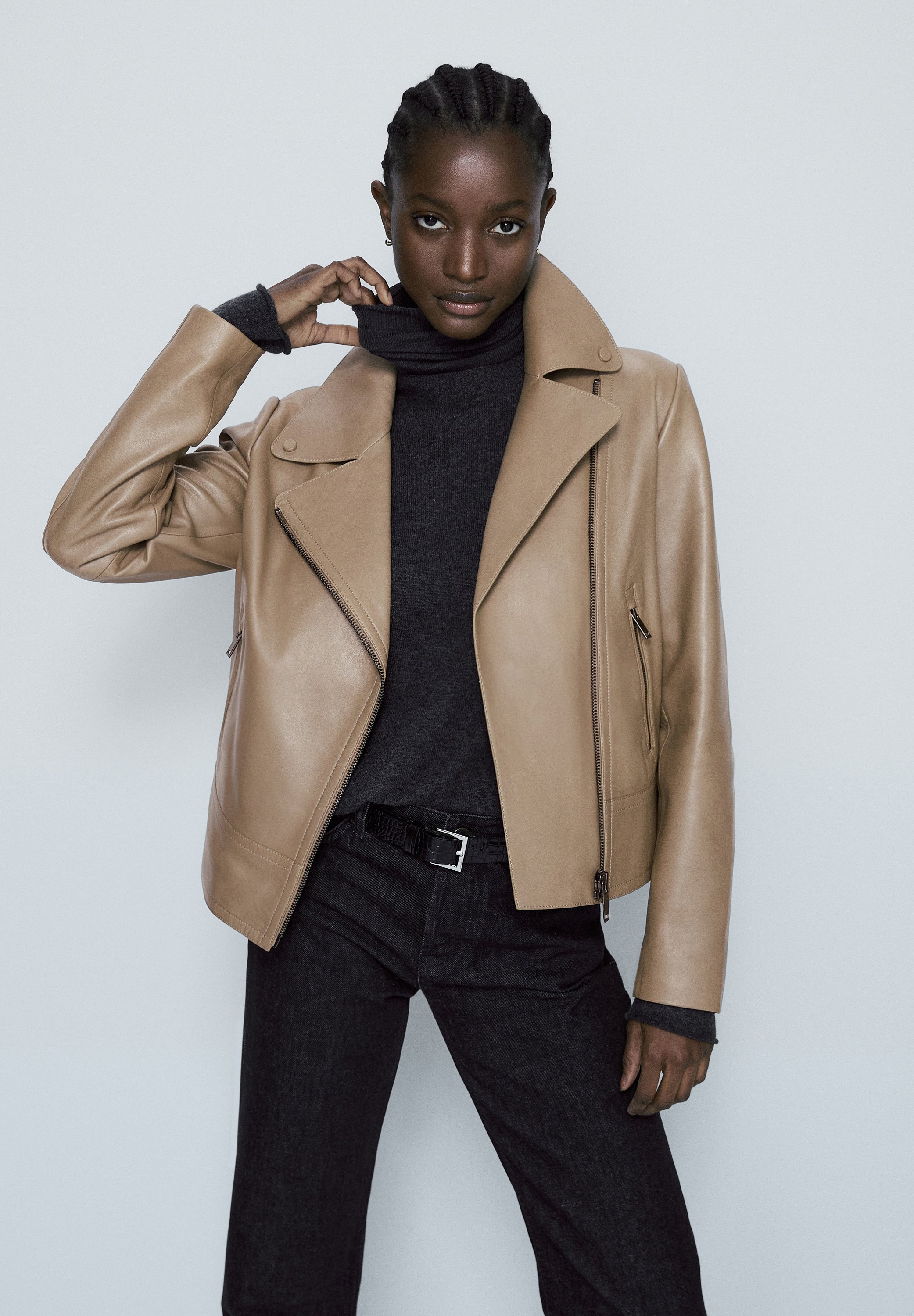 マッシモ ドゥッティ メンズ Leather jacket アウター ジャケット