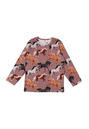 THE MAJESTIC HORSES - Long sleeved top - rosa