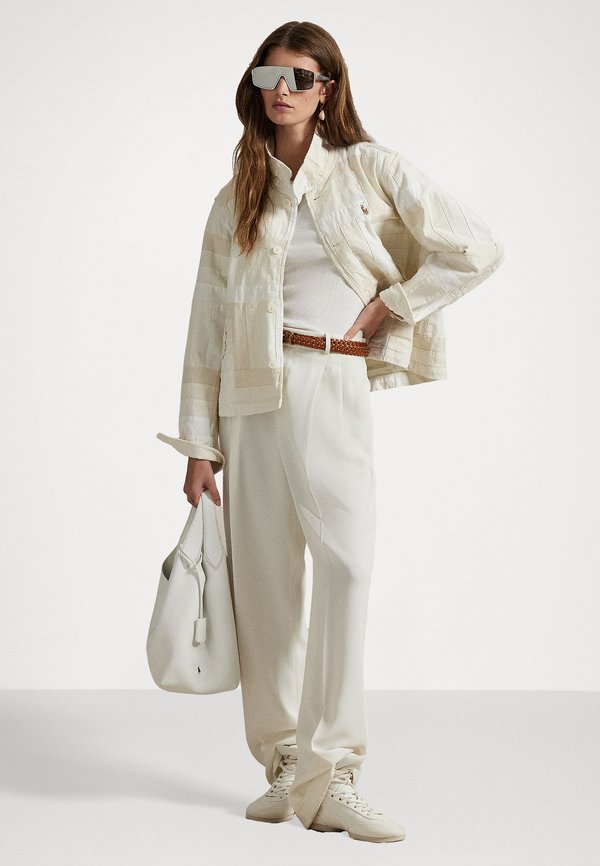 Patchwork Mockneck Jacket - Summer jacket - cream2