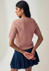 Next SHORT SLEEVE CREW NECK - Navadna majica - blush pink