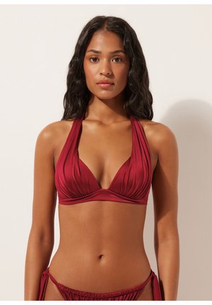 Calzedonia SHINY SATIN - Horní díl bikin - red