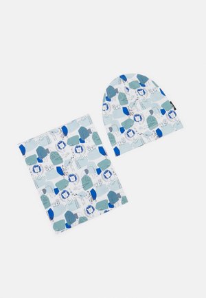 BEANIE SET UNISEX - Sjaal - blue