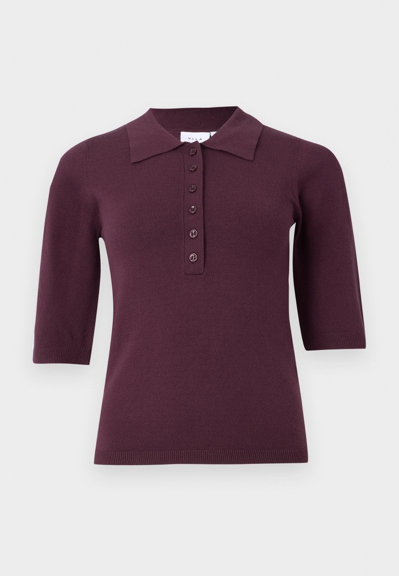Vila Poloshirt donkerpaars