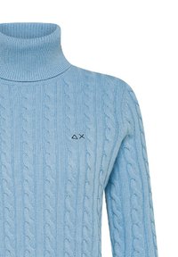 Sun68 TURTLE NECK CABLE - Maglione - cielo