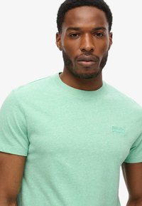 Superdry & Co VINTAGE LOGO  - T-shirt basic - fresh green marl