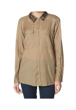 Overhemdblouse - khaki