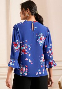 Love & Roses SCALLOP PINTUCK FLUTE SLEEVE - Palaidinė - blue