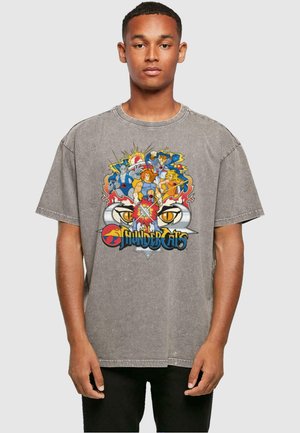 MÄNNER THUNDERCATS-GROUP SHOT ACID WASHED OVERSI - T-shirt print - asphalt