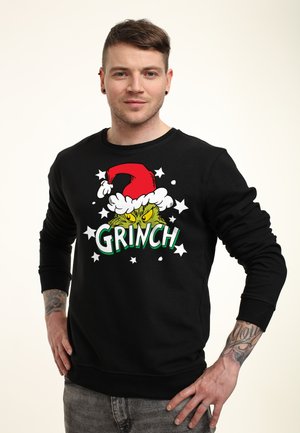 THE GRINCH SANTA STARS GRAPHIC - Sweatshirt - jet black