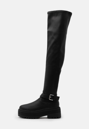 Over-the-knee boots - black