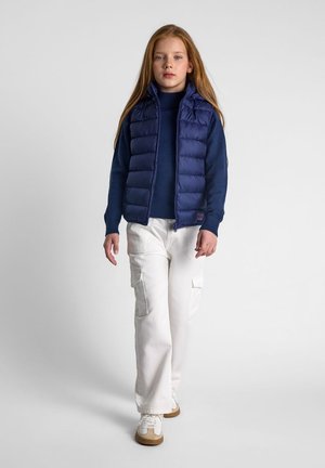 WITH DETACHABLE HOOD - Chaleco - navy