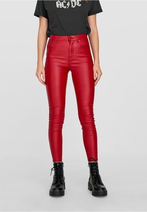 Pantalones - dark red