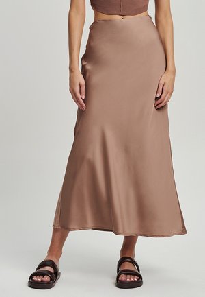 NEWPORT - Maxi skirt - mushroom