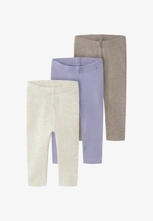 Name it, LEGGINGS 3ER-PACK - Legging (type pantalon) - peyote melange
