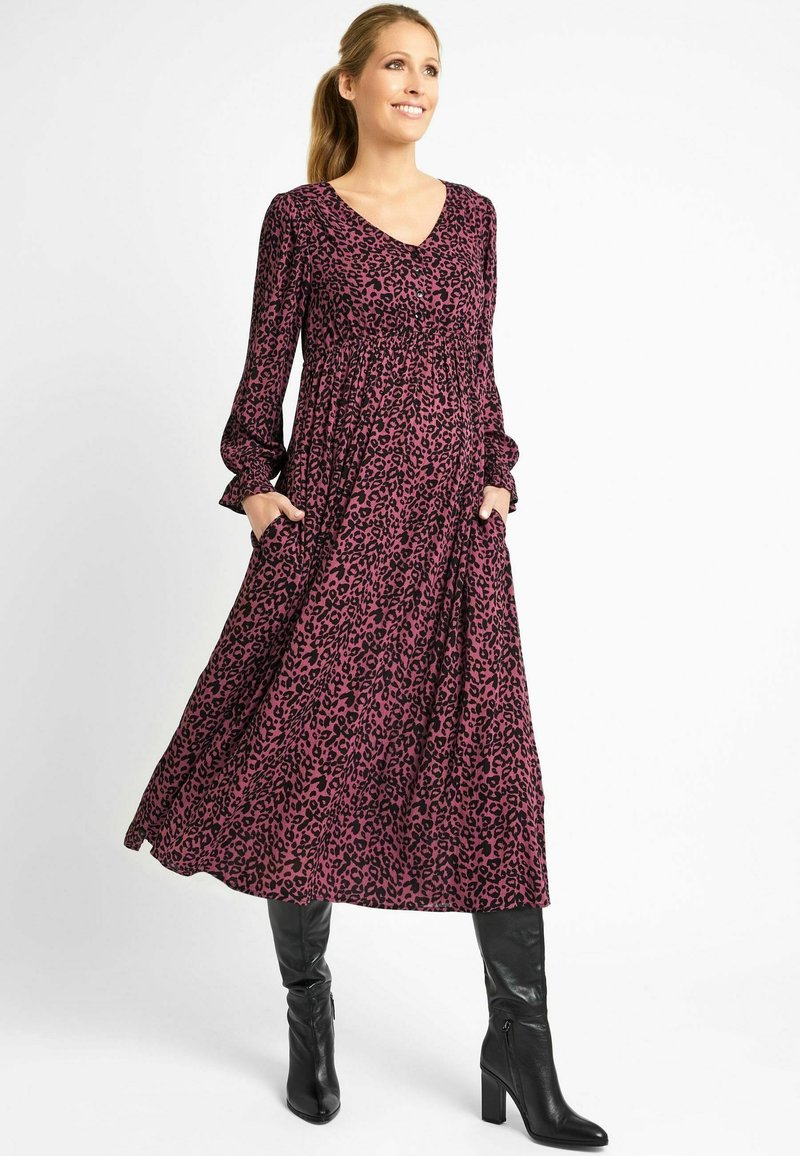 JoJo Maman Bébé Shirt dress pink floral/pink Zalando