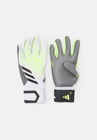 adidas Performance PREDATOR GOALKEEPER COM UNISEX - Gants de gardien de but - white/lucid lemon/black
