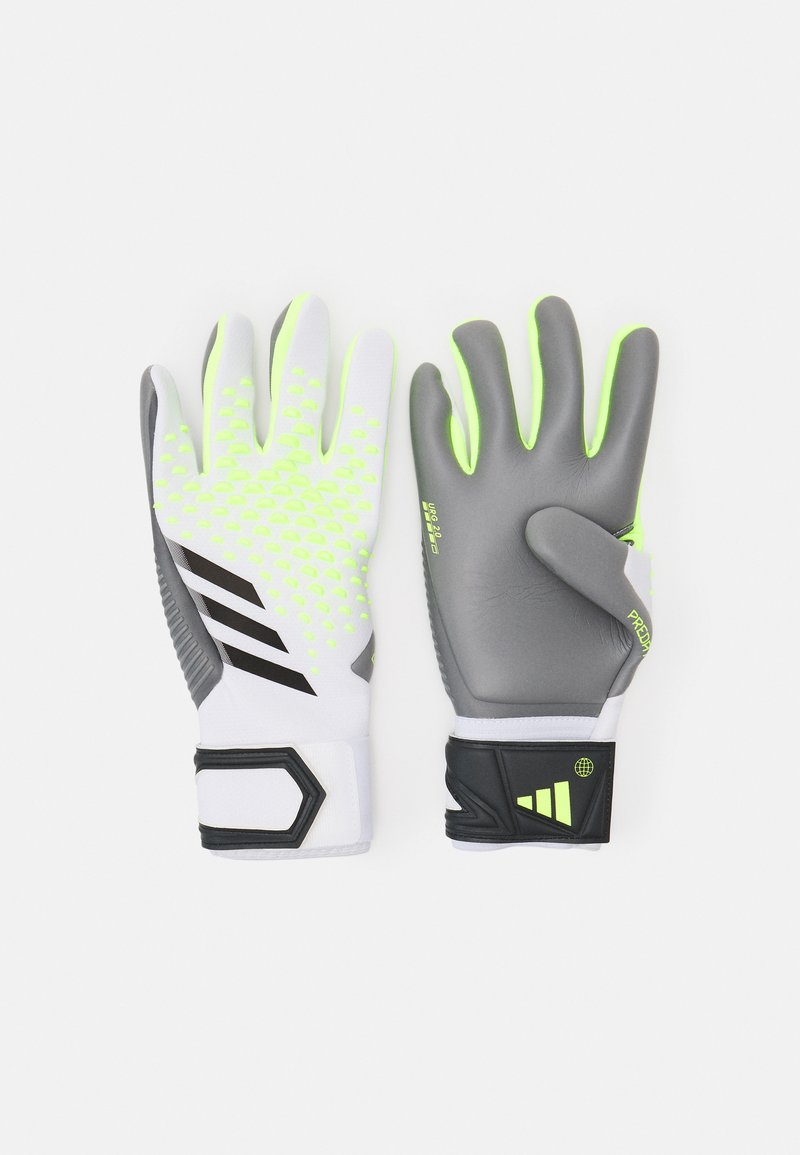 adidas Performance PREDATOR GOALKEEPER COM UNISEX - Gants de gardien de but - white/lucid lemon/black