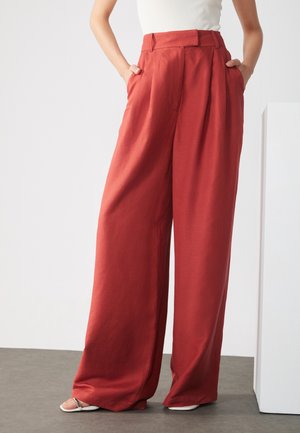 Pantalon classique - dark red
