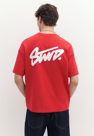 PULL&BEAR, - T-shirt z nadrukiem