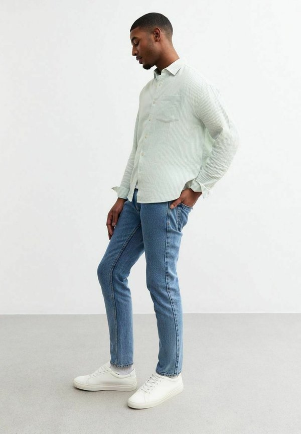 REGULAR STRIPED LINEN BLEND  - Hemd