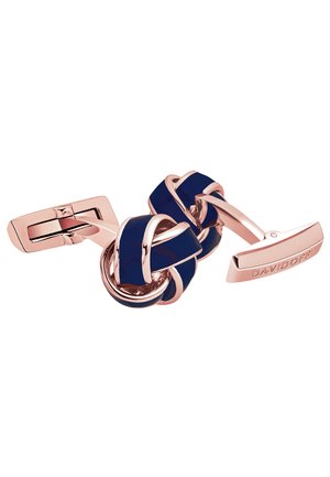 Manschettenknopf - rose gold blue