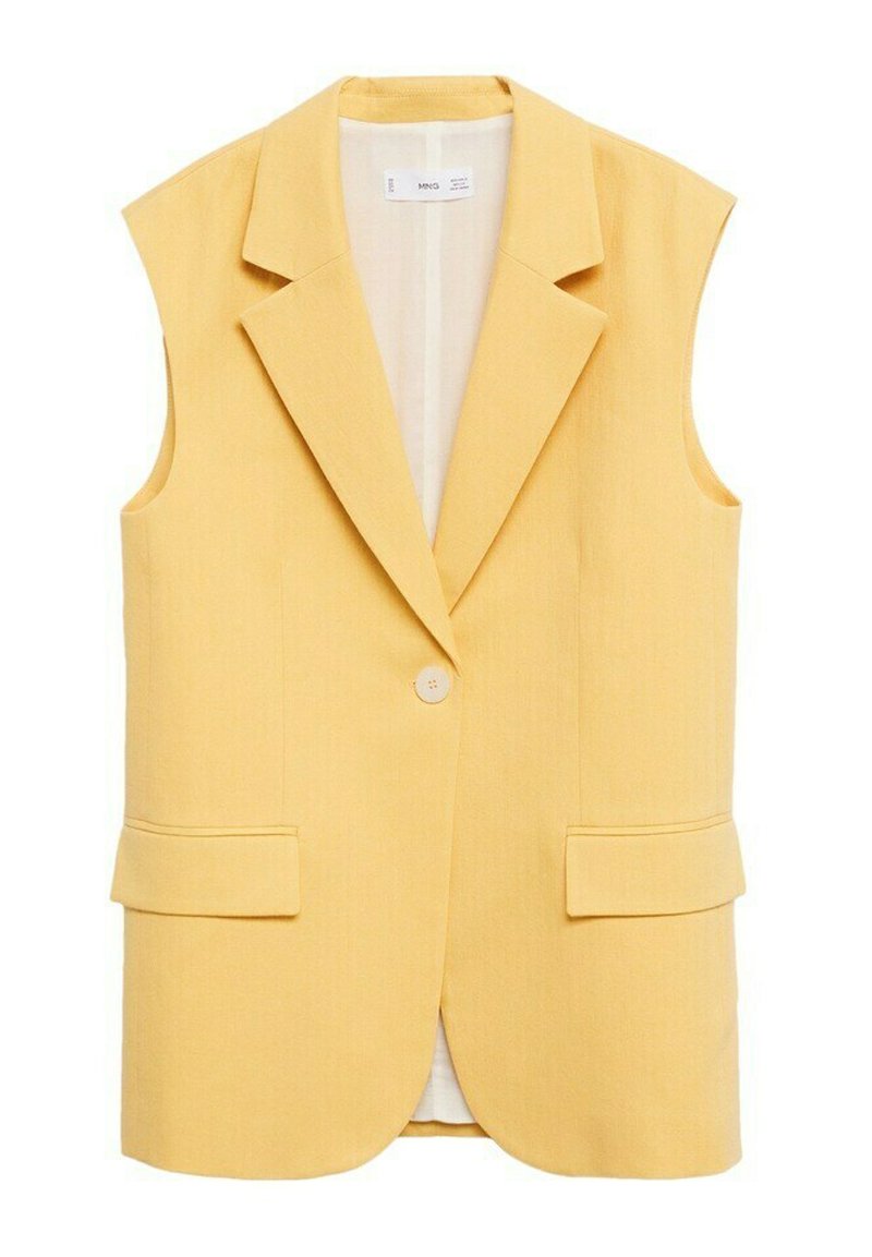 womens yellow waistcoat