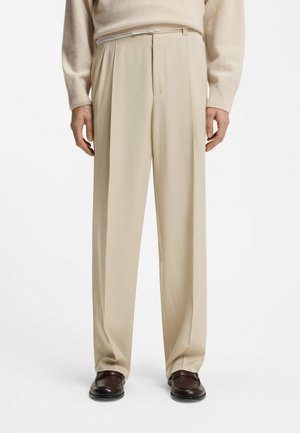 Pantalones - open beige six