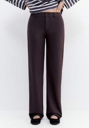 PULL&BEAR PINZAS - Trousers - mottled brown