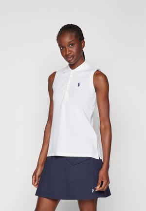 Polo Ralph Lauren JULIE SLIM SLEEVELESS - Polo krekls - ceramic white