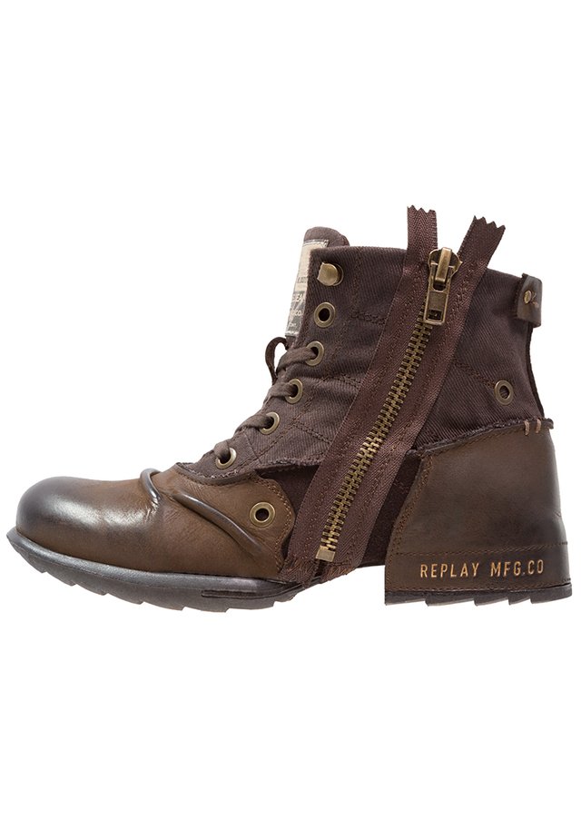 CLUTCH - Bottines à lacets - dark brown