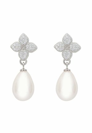 CLOVER FLOWER - Earrings - white