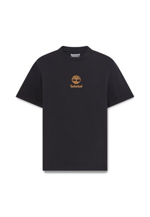 Timberland, PRINT STACK LOGO SHORT SLEEVE TEE. - T-Shirt print - - black