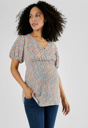 MATERNITY - REGULAR FIT - Blúzka - cream fruit print