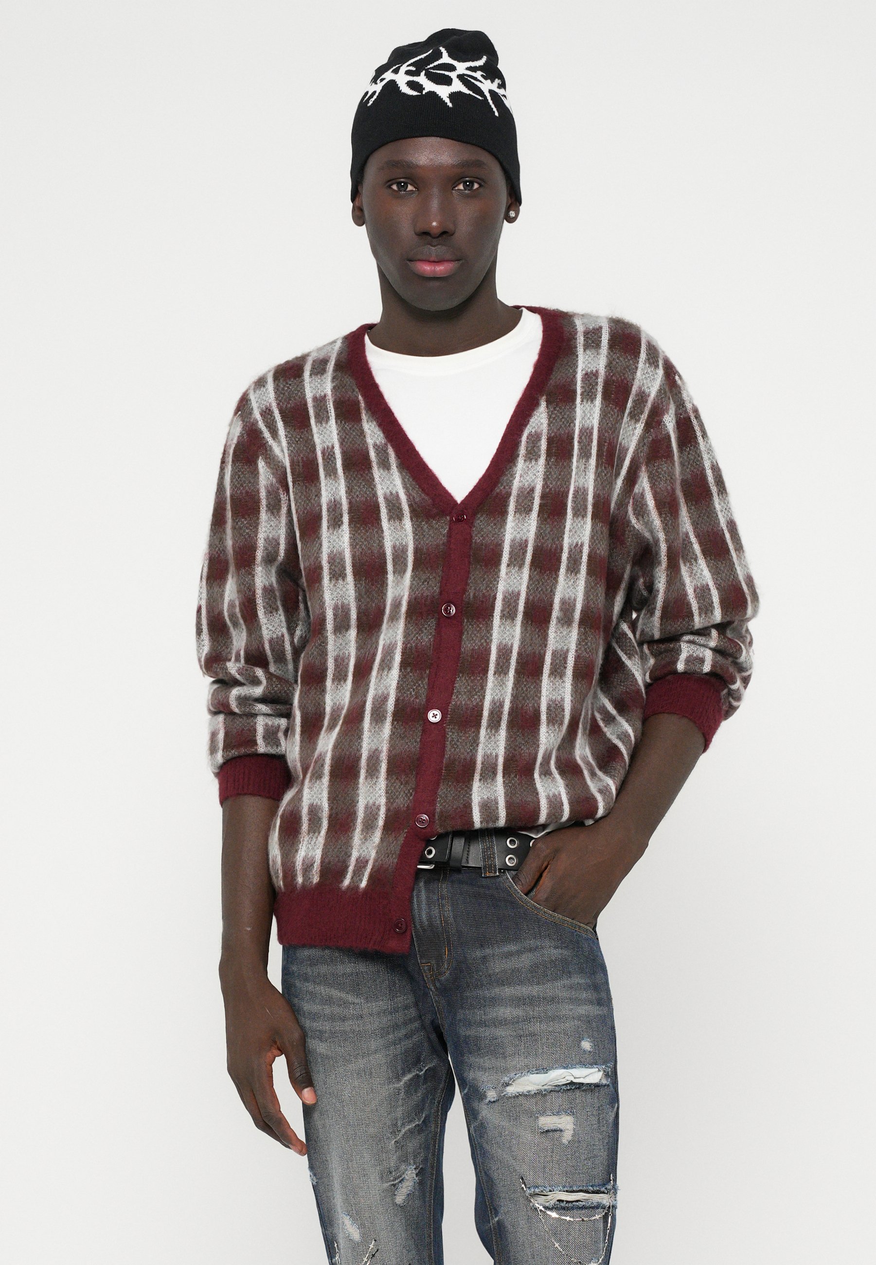 Jaded London CROSS CHAIN DRIFT - Baggy Jeans - blue denim