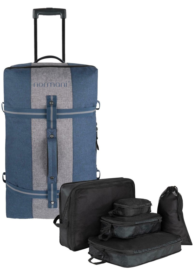 Normani MIT 4 KLEIDERTASCHEN - Kofferset - blau grau